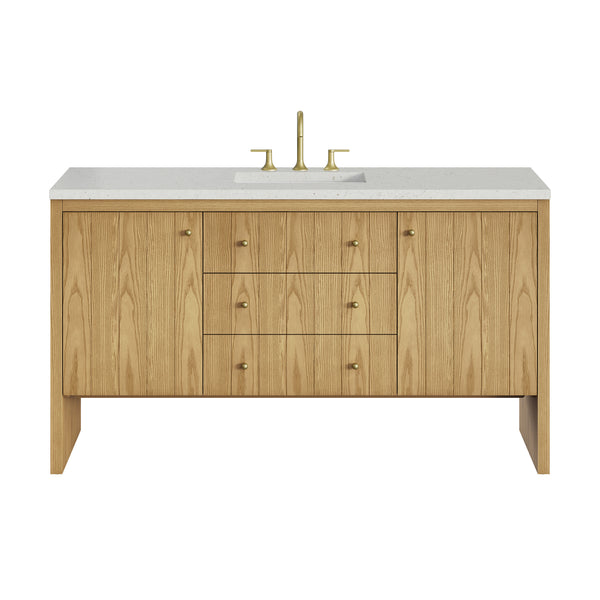 James Martin Hudson 60" Single Vanity with 3 CM Countertop