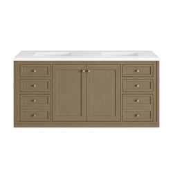 James Martin Chicago 60" Double Vanity with 3 CM Countertop