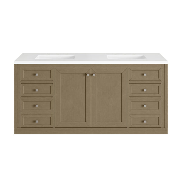 James Martin Chicago 60" Double Vanity with 3 CM Countertop