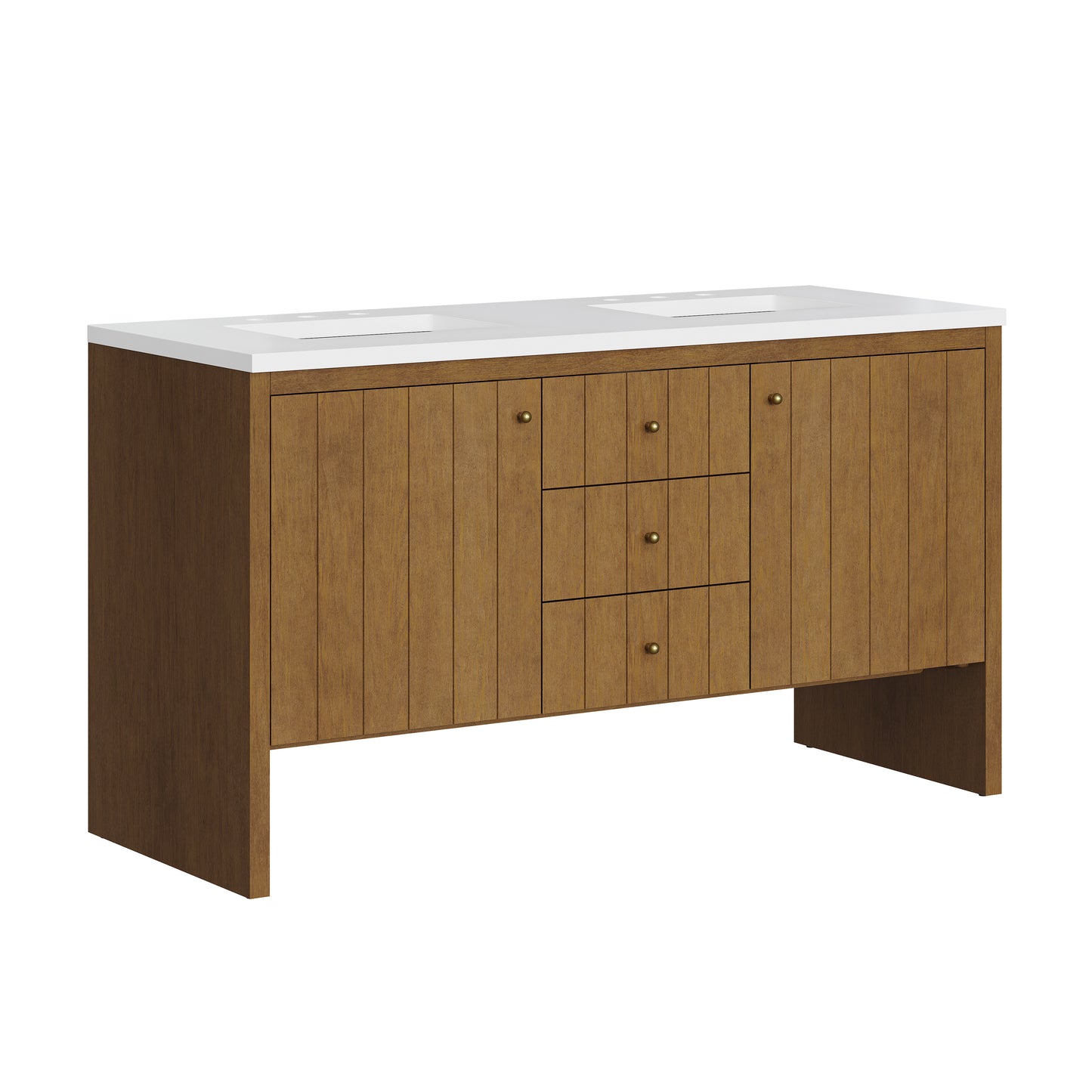 James Martin Hudson 60" Double Vanity with 3 CM Countertop