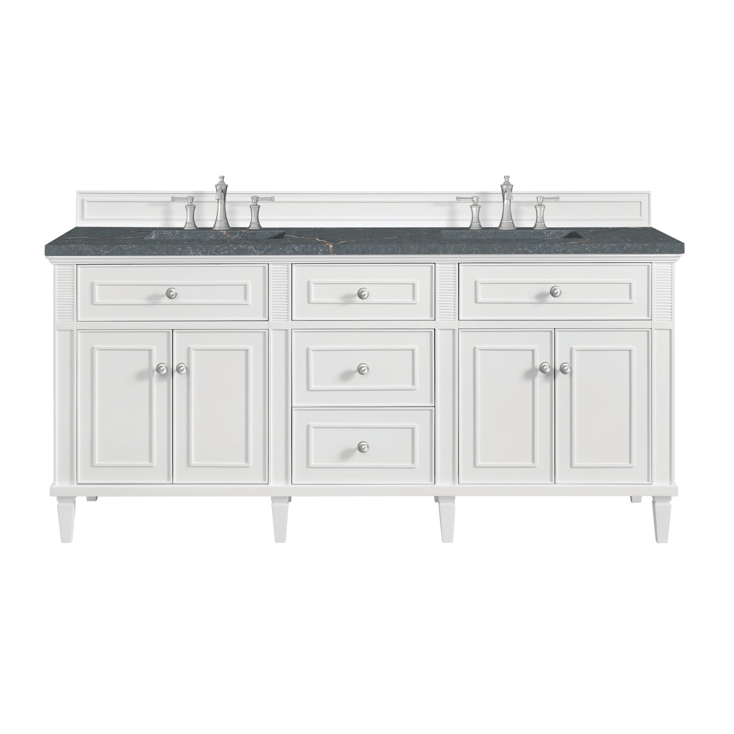 James Martin Lorelai 72" Double Vanity with 3 CM Countertop & FreePower Wireless Charger