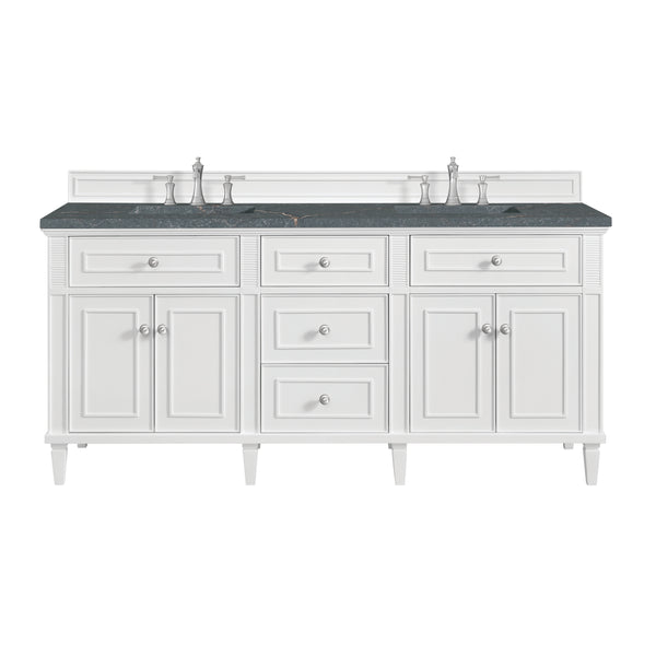 James Martin Lorelai 72" Double Vanity with 3 CM Countertop & FreePower Wireless Charger