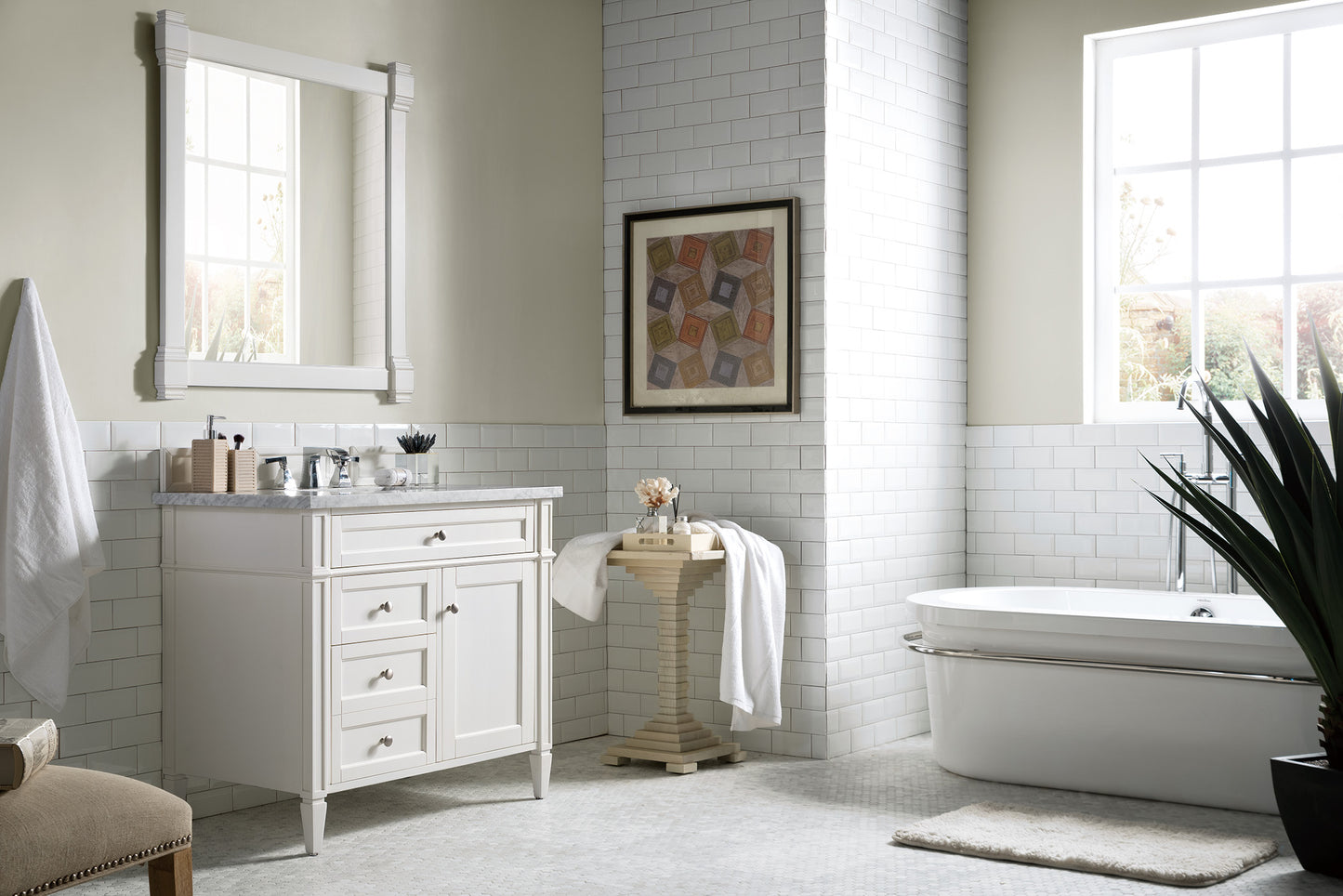 James Martin Brittany 36" Single Vanity with 3 Countertop