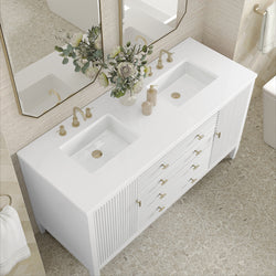 James Martin Myrrin 60" Double Vanity with 3 CM Countertop