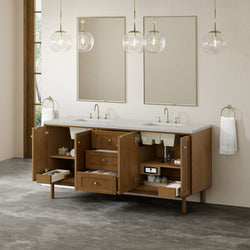 James Martin Laurent 72" Double Vanity with 3 CM Countertop