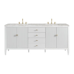 James Martin Myrrin 72" Double Vanity with 3 CM Countertop