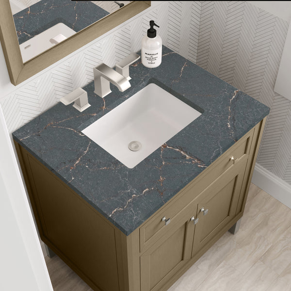 James Martin Chicago 30" Single Vanity with 3 CM Countertop