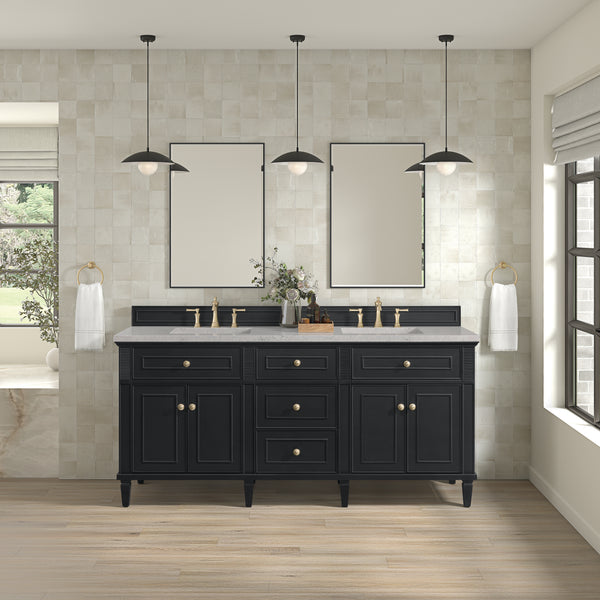 James Martin Lorelai 72" Double Vanity with 3 CM Countertop & FreePower Wireless Charger