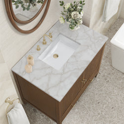 James Martin Myrrin 36" Single Vanity with 3 CM Countertop