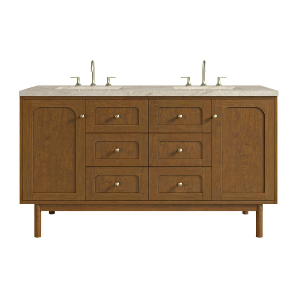 James Martin Laurent 60" Double Vanity with 3 CM Countertop