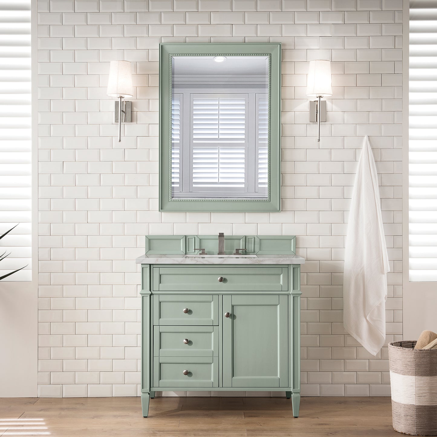 James Martin Brittany 36" Single Vanity with 3 Countertop