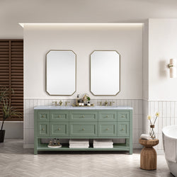 James Martin Breckenridge 72" Double Vanity w/ 3 CM Countertop