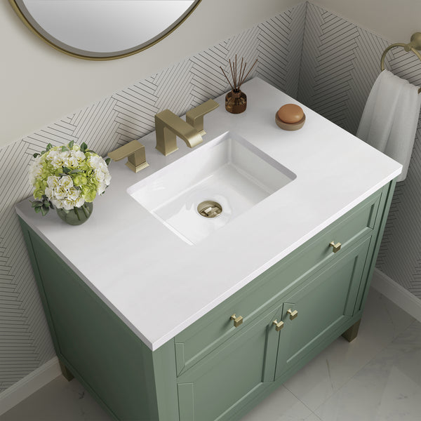 James Martin Chicago 36" Single Vanity with 3 CM Countertop