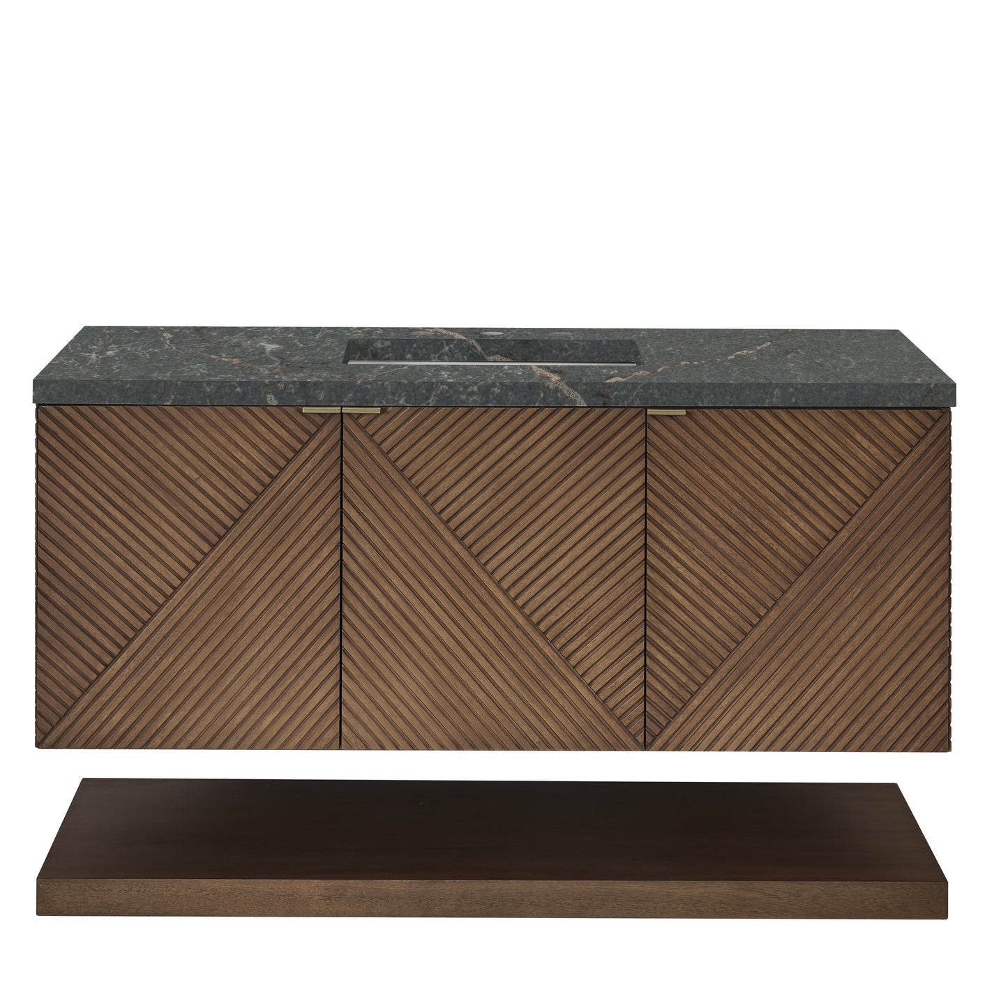 James Martin Marcello 48" Single Vanity, Chestnut with 3CM Top - Luxe Bathroom Vanities
