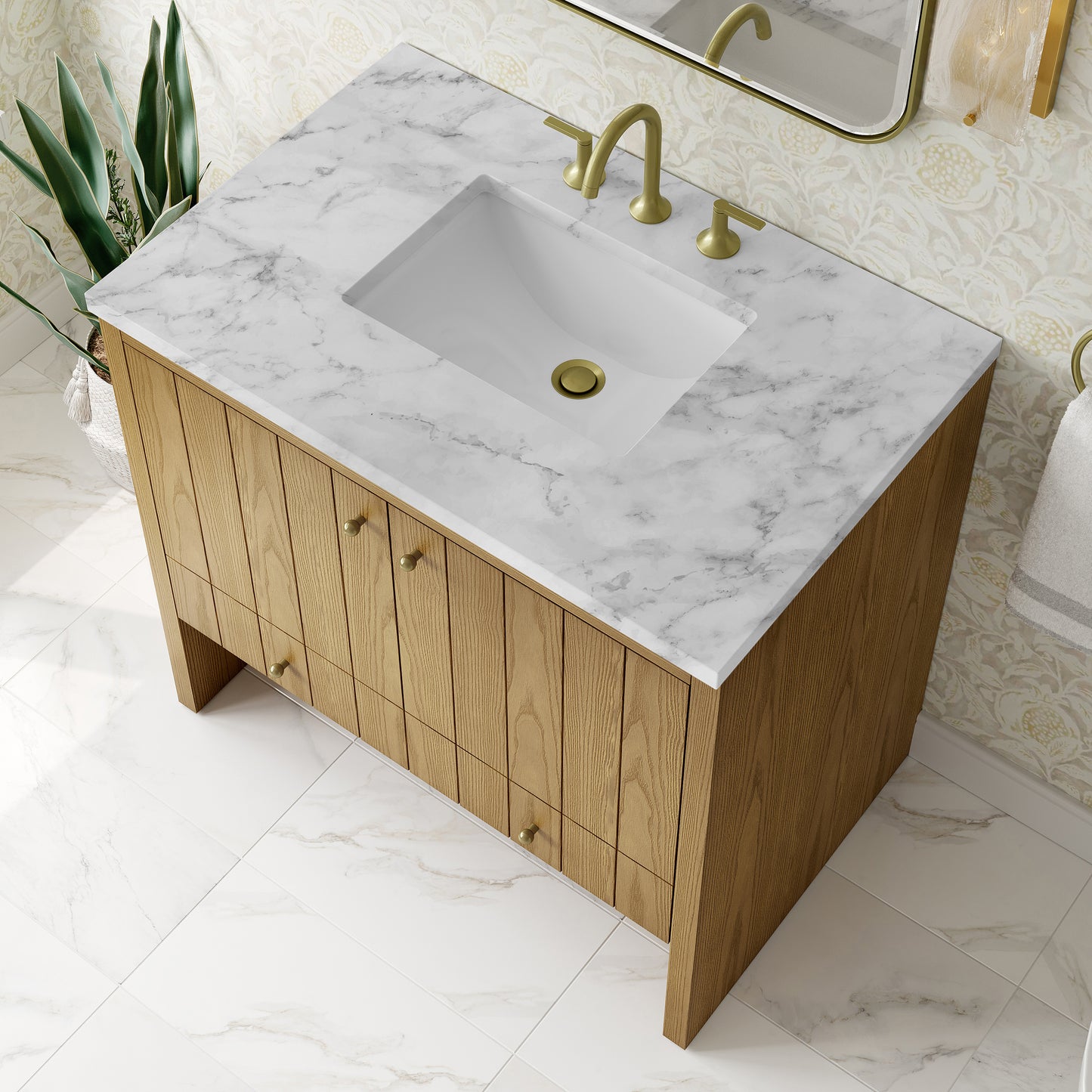 James Martin Hudson 36" Single Vanity with 3 CM Countertop