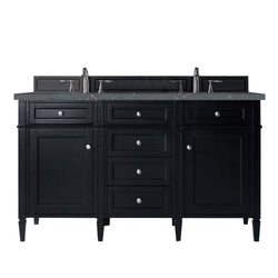 James Martin Brittany 60" Double Vanity with 3 CM Countertop & FreePower Wireless Charger