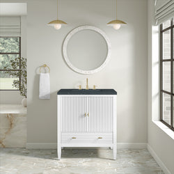 James Martin Myrrin 30" Single Vanity with 3 CM Countertop