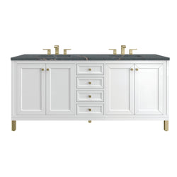 James Martin Chicago 72" Double Vanity with 3 CM Countertop