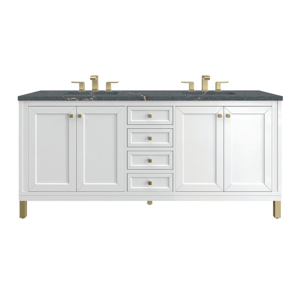 James Martin Chicago 72" Double Vanity with 3 CM Countertop