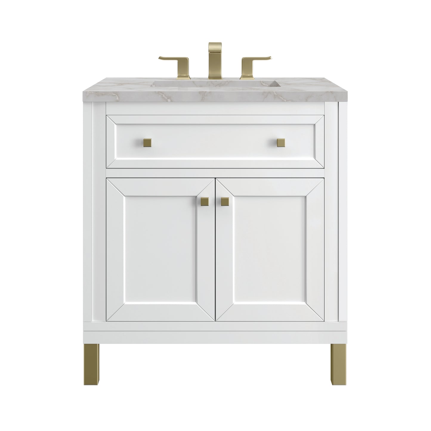 James Martin Chicago 30" Single Vanity with 3 CM Countertop