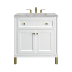 James Martin Chicago 30" Single Vanity with 3 CM Countertop