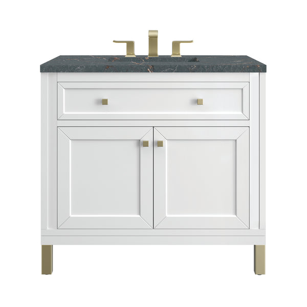 James Martin Chicago 36" Single Vanity with 3 CM Countertop