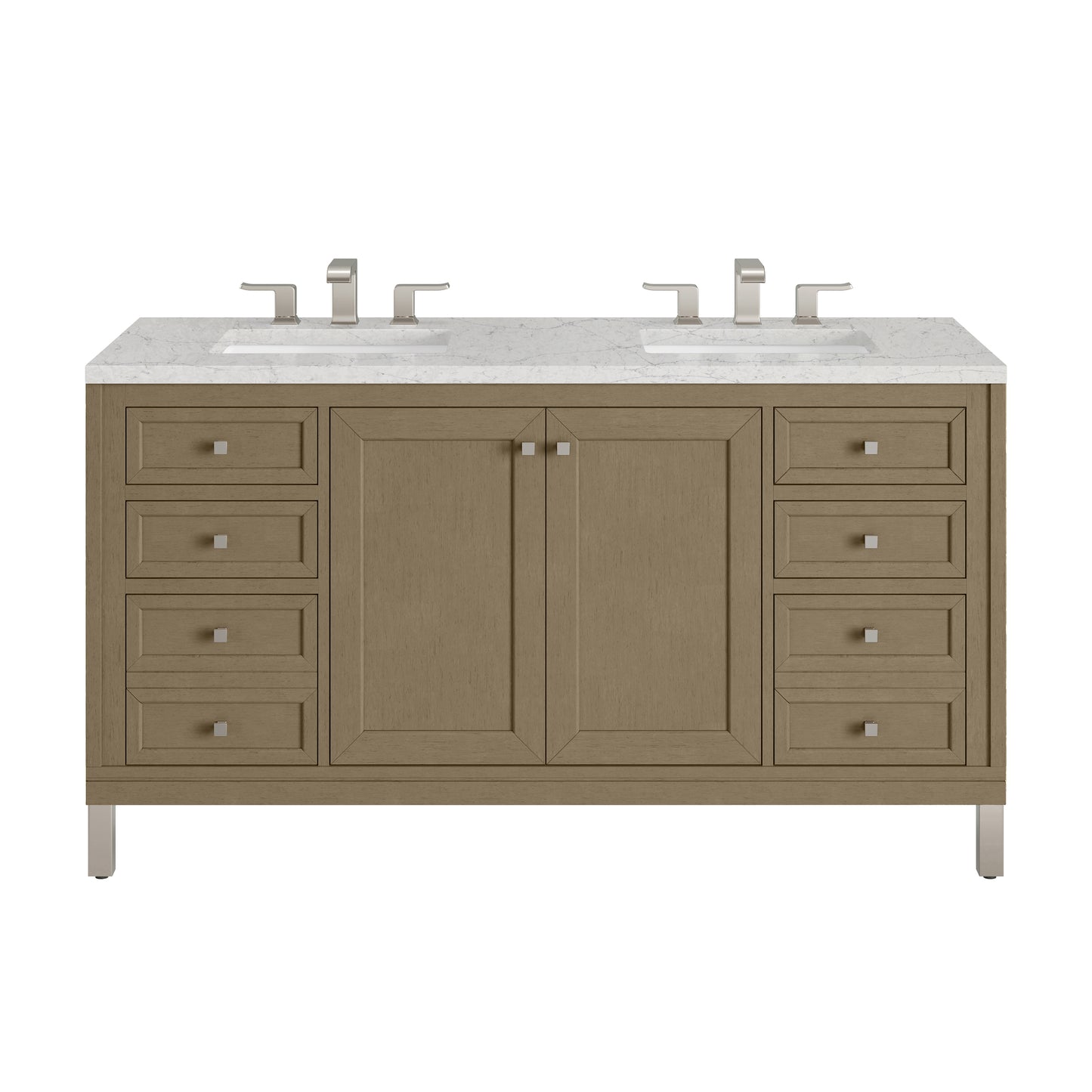James Martin Chicago 60" Double Vanity with 3 CM Countertop