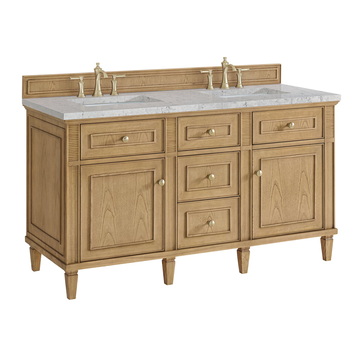 James Martin Lorelai 60" Double Vanity with 3 CM Countertop & FreePower Wireless Charger