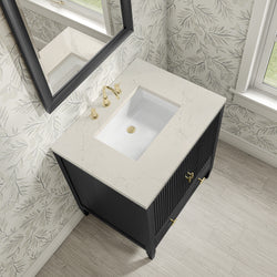 James Martin Myrrin 30" Single Vanity with 3 CM Countertop