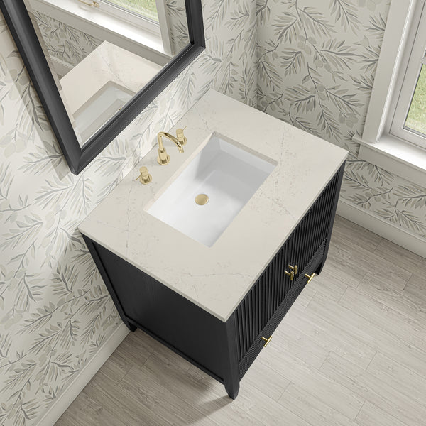 James Martin Myrrin 30" Single Vanity with 3 CM Countertop