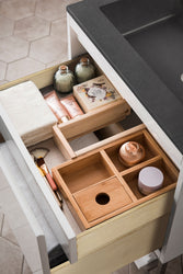 James Martin Mantova 23.6" Single Vanity With Stand and Composite Stone Top - Luxe Bathroom Vanities