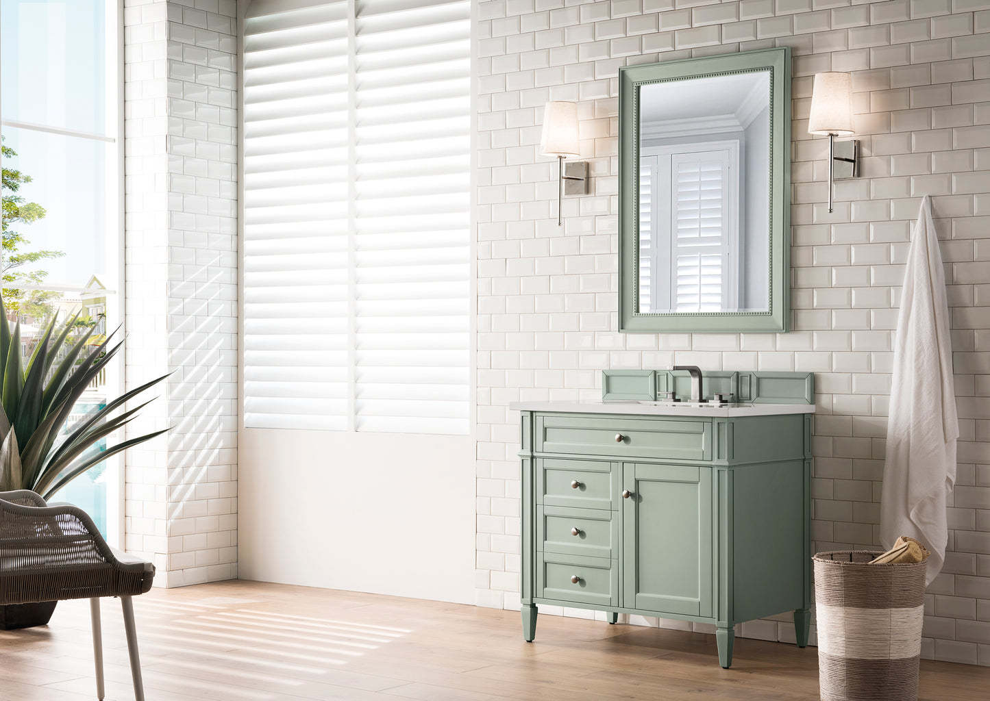 James Martin Brittany 36" Single Vanity with 3 Countertop