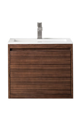 James Martin Mantova 23.6" Single Vanity with Composite Stone Top - Luxe Bathroom Vanities