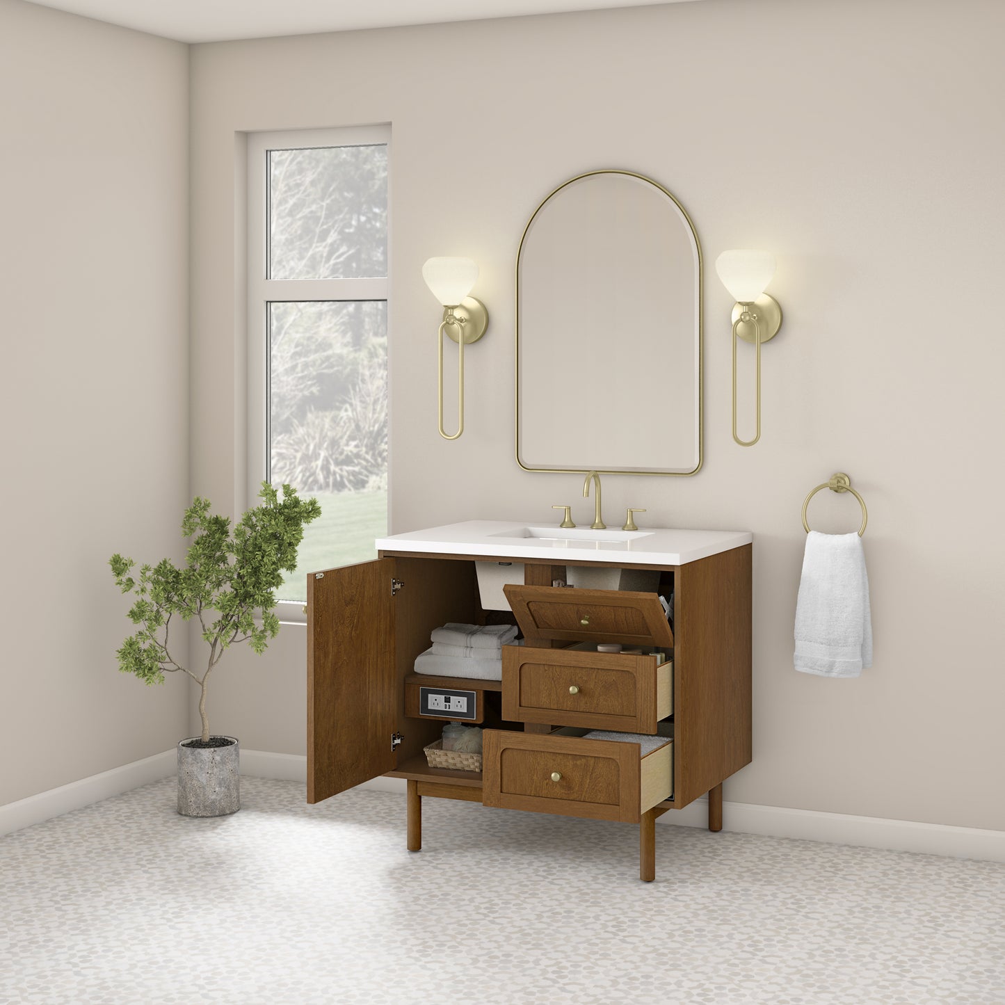 James Martin Laurent 36" Single Vanity with 3 CM Countertop