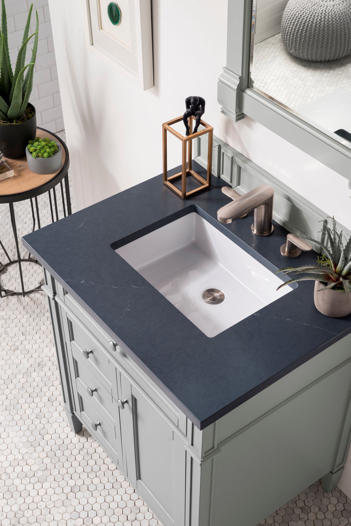 James Martin Brittany 30" Single Vanity with 3 CM Countertop