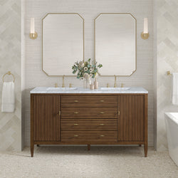 James Martin Myrrin 60" Double Vanity with 3 CM Countertop
