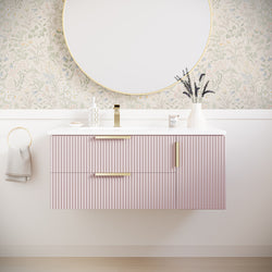 Fresca Camille 36" Floating Bathroom Cabinet with Top & Sink