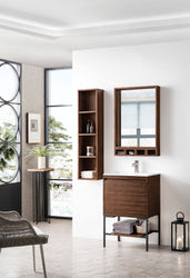 James Martin Mantova 23.6" Single Vanity With Stand and Composite Stone Top - Luxe Bathroom Vanities