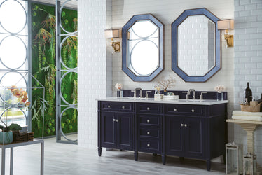 James Martin Brittany 72" Double Vanity with 3 CM Countertop & FreePower Wireless Charger