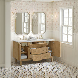 James Martin Laurent 60" Double Vanity with 3 CM Countertop