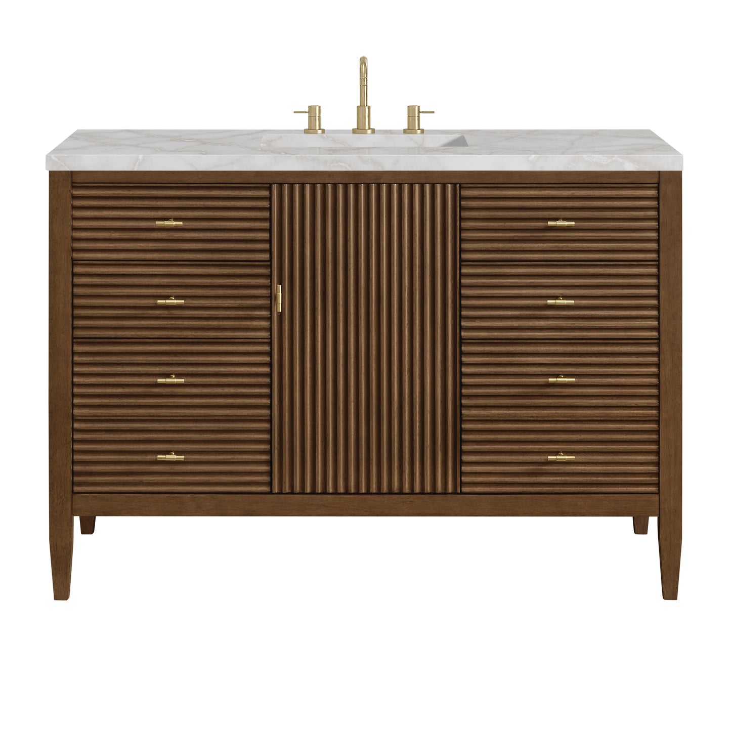 James Martin Myrrin 48" Single Vanity with 3 CM Countertop & FreePower Wireless Charger