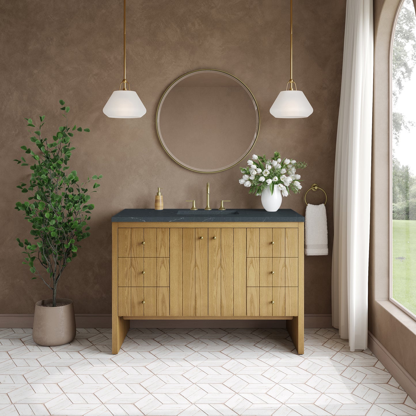 James Martin Hudson 48" Single Vanity with 3 CM Countertop
