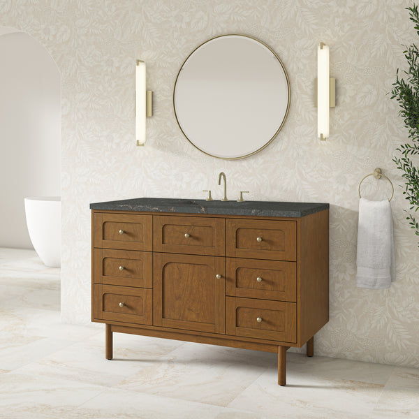 James Martin Laurent 48" Single Vanity with 3 CM Countertop & FreePower Wireless Charger
