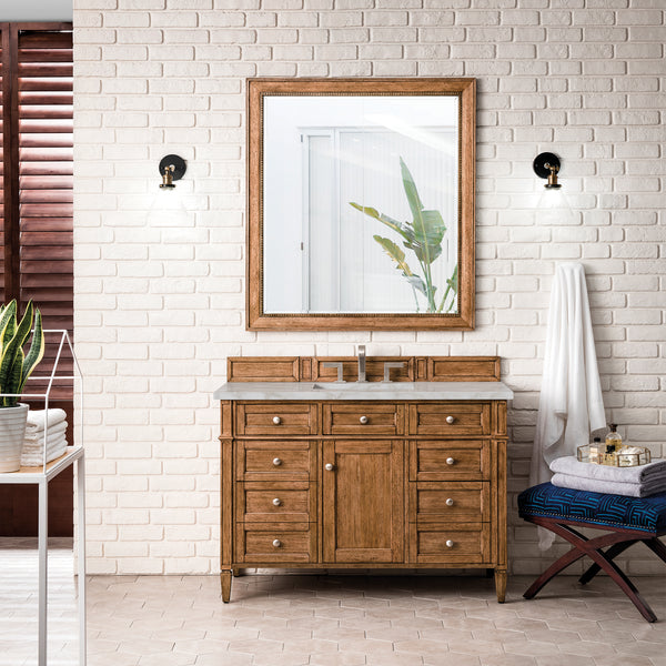 James Martin Brittany 48" Single Vanity with 3 CM Countertop & FreePower Wireless Charger
