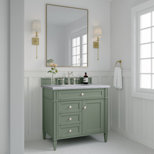 James Martin Brittany 36" Single Vanity with 3 Countertop