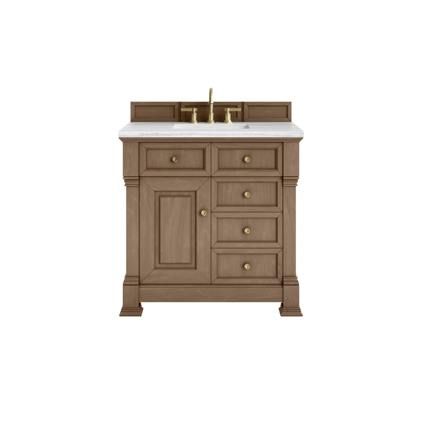James Martin Brookfield 36" Single Vanity with 3 CM Countertop - Luxe Bathroom Vanities