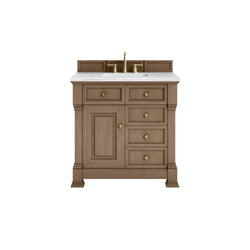 James Martin Brookfield 36" Single Vanity with 3 CM Countertop - Luxe Bathroom Vanities