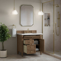 James Martin Brittany 36" Single Vanity with 3 Countertop