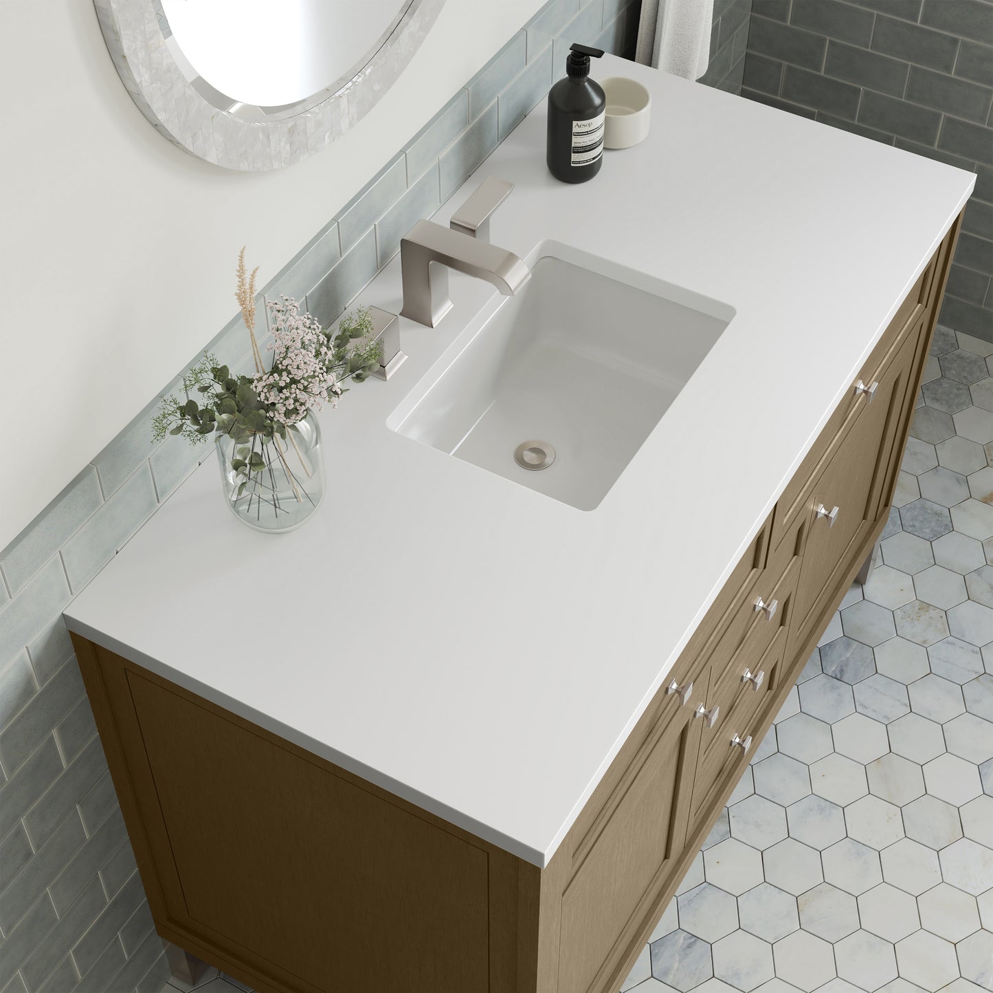 James Martin Chicago 48" Single Vanity with 3 CM Countertop