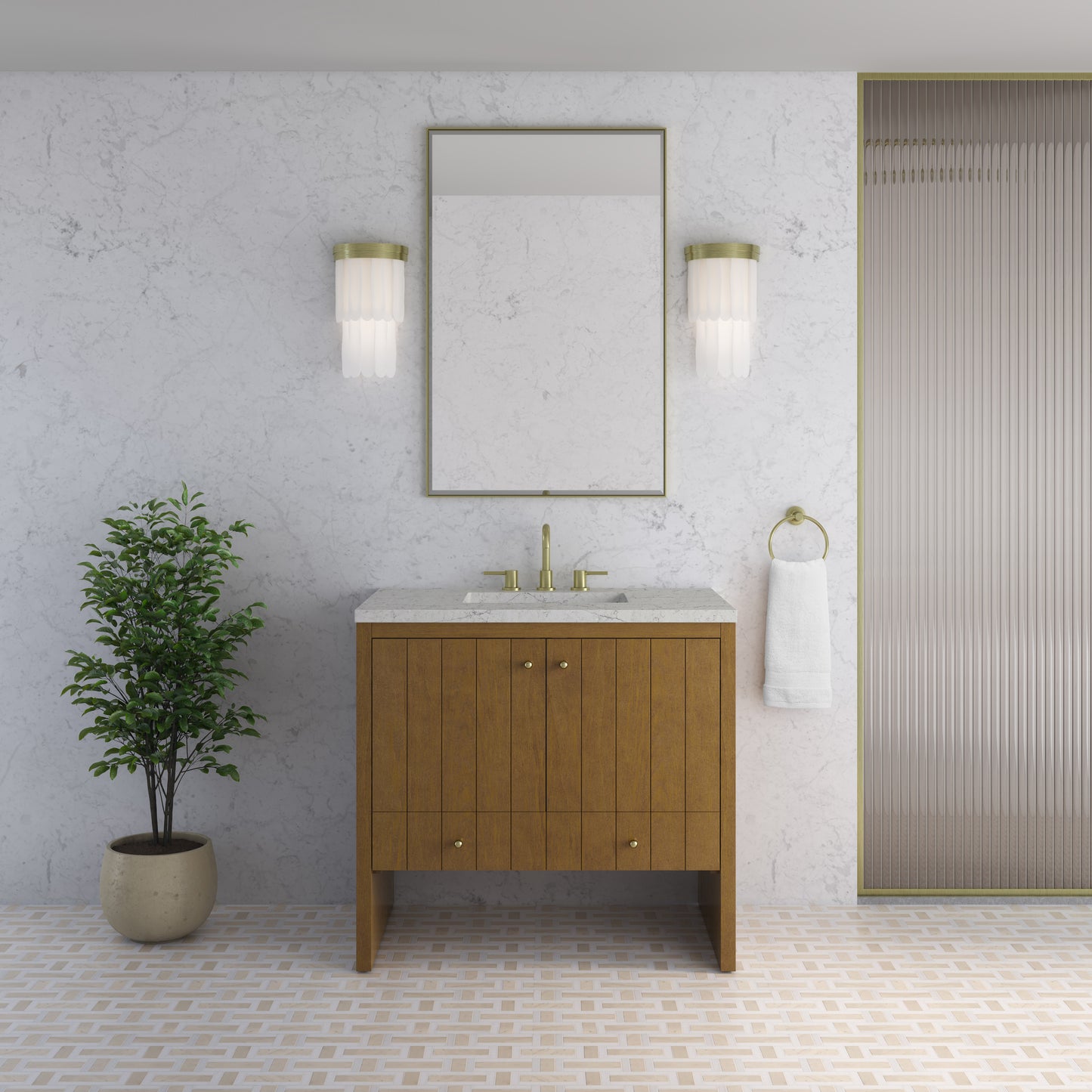 James Martin Hudson 36" Single Vanity with 3 CM Countertop